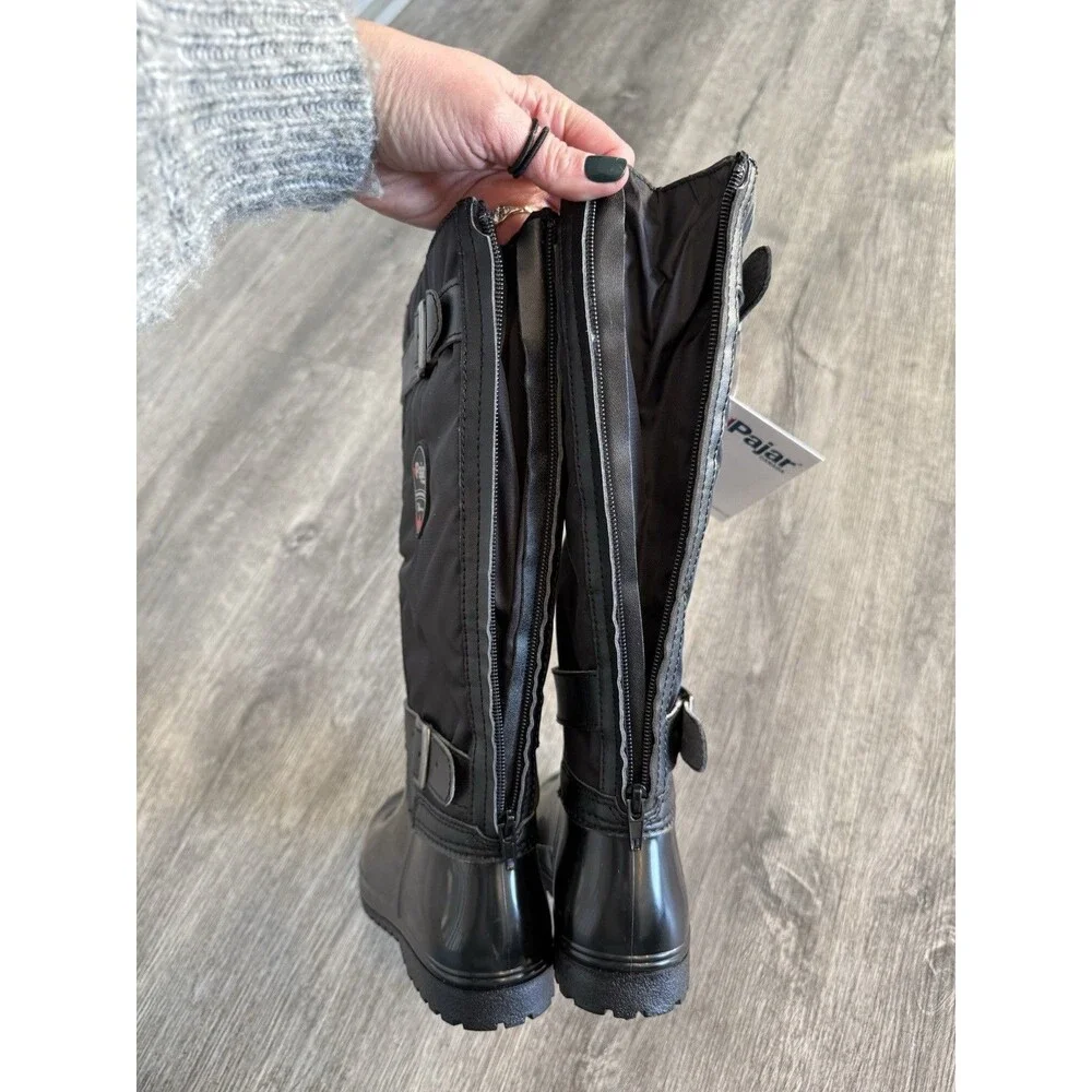Pajar Canada RORY Women's Insulated Rain Boots - Black, SIZE 6.‎ NEW With Tags